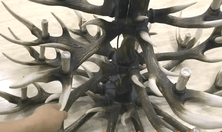 How to Assemble 3 Tiers Antler Chandelier - The Most Detailed Video Tutorial