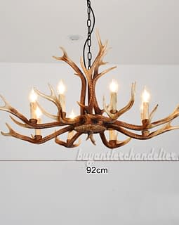 2018 New 8 Cast Antler Chandelier Candelabra Ceiling Lights