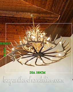 3 Tiers Antler Chandeliers Pendant Lights For Large House
