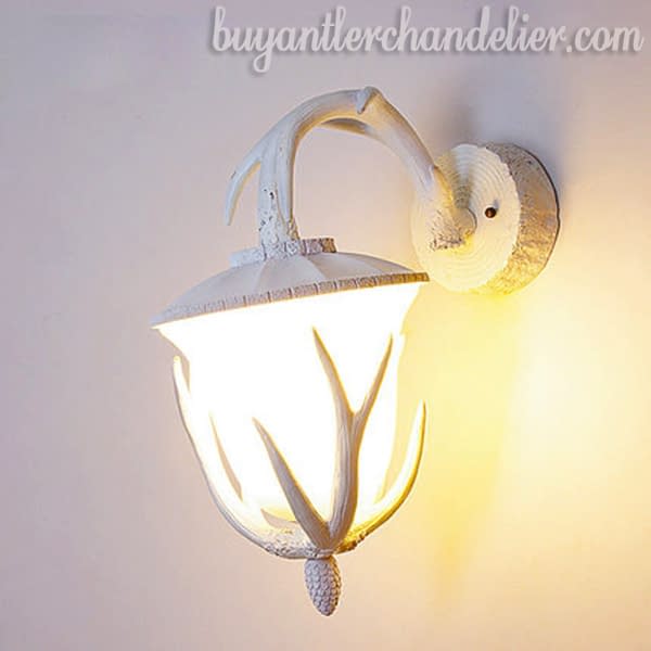 White Antler Wall Lamp Light Sconces Lighting Fixtures