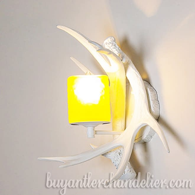 White Deer Antler Wall Lamp Sconces Corridor Lights