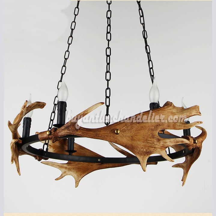 Moose 4 Horn Antler Chandelier 6 Candle Style Ceiling Lights Rustic Pendant Lighting Fixtures Moose 4 Horn Antler Chandelier 6 Candle Style Ceiling Lights Rustic Pendant Lighting Fixtures