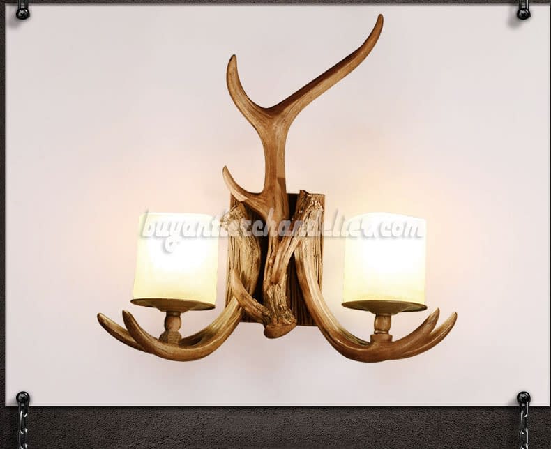 2 Cast Antler Wall Sconces Corridor Porch Bedside Lamps Candle Style Lights Rustic Lighting Fixtures 2 Cast Antler Wall Sconces Corridor Porch Bedside Lamps Candle Style Lights Rustic Lighting Fixtures