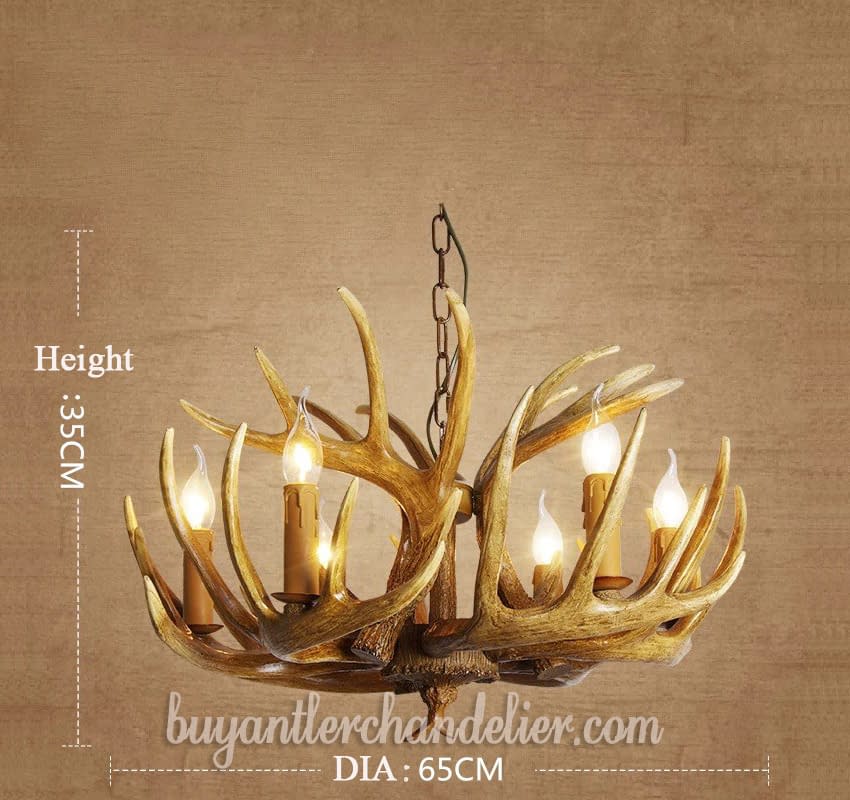 Antique 6 Cast Faux Antler Chandeliers Candelabra Pendant Ceiling Lights Rustic Lighting Fixtures For Kitchen Dining Room With Plug Antique 6 Cast Faux Antler Chandeliers Candelabra Pendant Ceiling Lights Rustic Lighting Fixtures For Kitchen Dining Room With Plug